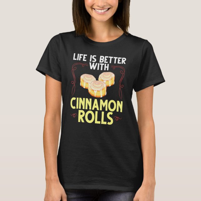 Camiseta Canela Roll Buns Recebe Gluten Free Keto 1 (Frente)