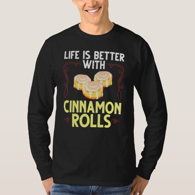 Camiseta Canela Roll Buns Recebe Gluten Free Keto 1 (Frente)