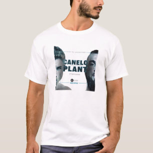 Camiseta Canelo Alvarez vs Caleb Plant brigando boxe