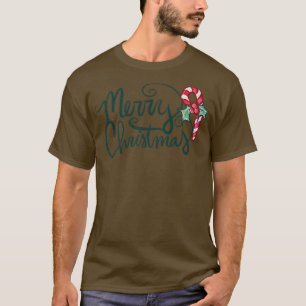 Camiseta Canes doces de Natal alegres835