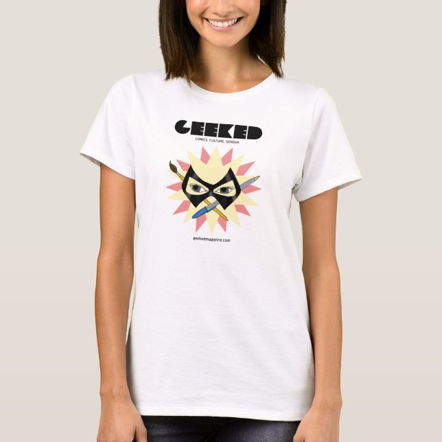 Camiseta Caneta da máscara do compartimento de GEEKED e (Frente)