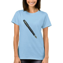 Caneta de fonte Dourada e preta elegante