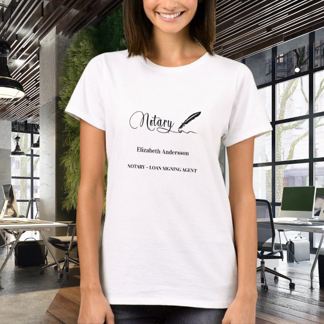 Camiseta Caneta do agente assinante de empréstimo notarial (Criador carregado)