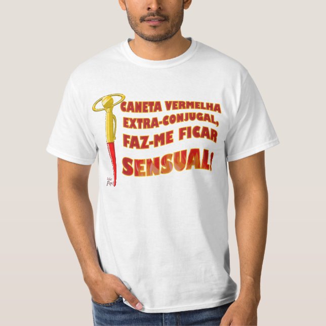 Camiseta Caneta Vermelha Extra-Conjugal (Frente)