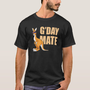 Camiseta Canguru  Austrália G'Day Parceiro Símbolo Australi