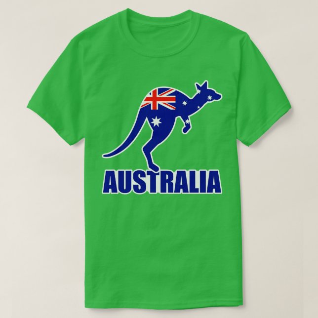 Camiseta canguru australiano (Frente do Design)