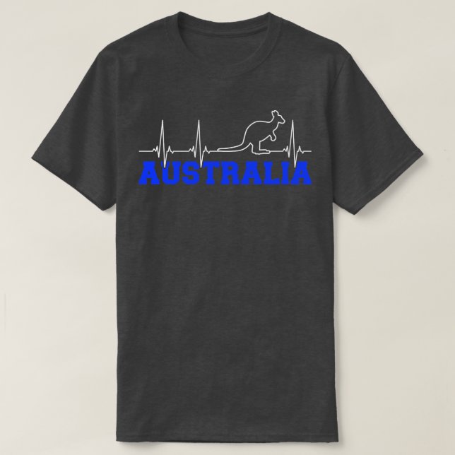 Camiseta Canguru de frequência da Austrália (Frente do Design)