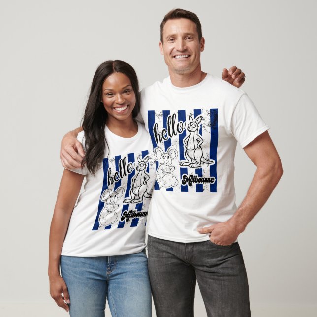 Camiseta Canguru de Melbourne Austrália Angustiado (Unissex)