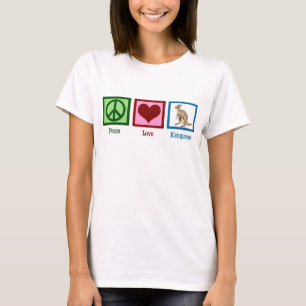Camiseta Canguru do amor da paz