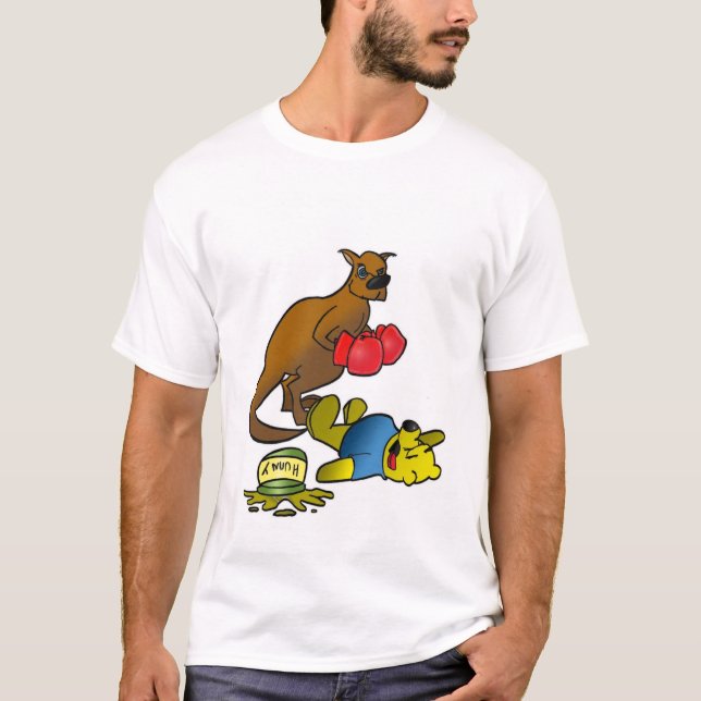 Camiseta Canguru do encaixotamento (limpo) (Frente)
