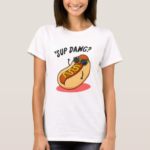 Camiseta Canhoto De Cão Quente, Pun