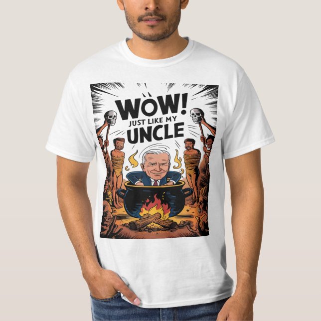 Camiseta Canibais Comeram Meu Tio Joe Biden (Frente)