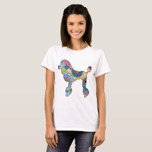 Camiseta Caniche básica do t-shirt das mulheres