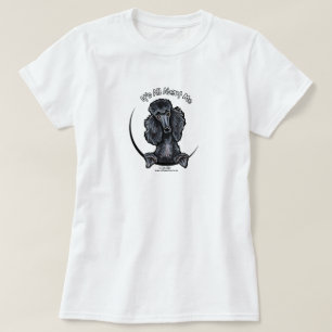 Camiseta Caniche padrão preta IAAM