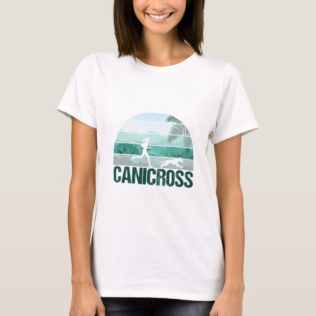 Camiseta Canicross Dog Running, Running with dog for Women (Frente)