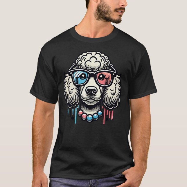 Camiseta Canina Com Óculos (Frente)