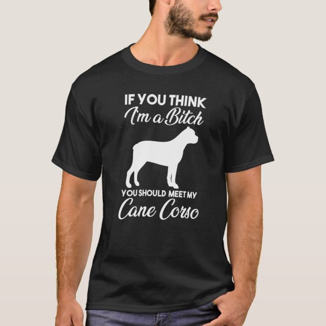 Camiseta Canina de Cães Corso 1 (Frente)