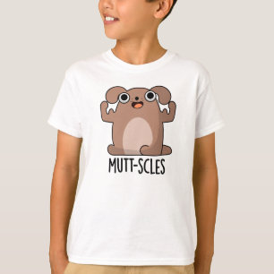 Camiseta Canina de Porco Cutânea, Com Mutt-Scles