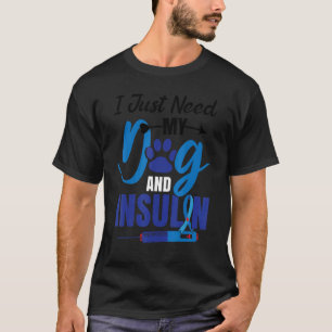 Camiseta Canina Insulina T1D Diabetes