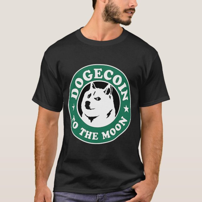 Camiseta Canina Segura-Se Na Cripto-Memória Da Lua (Frente)