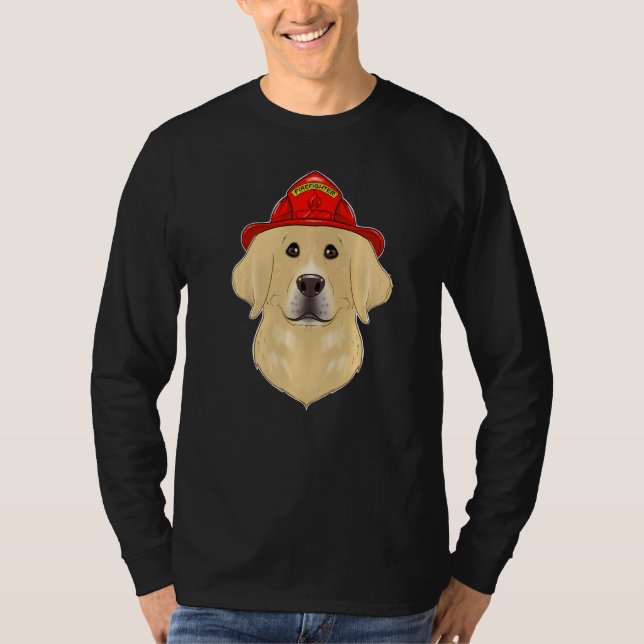 Camiseta Canine Handler I Fireman Dog I Bombeiro Labrado (Frente)
