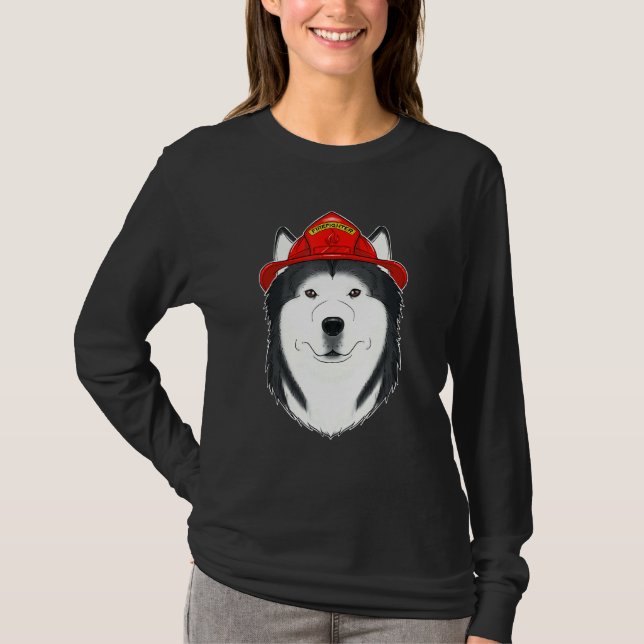 Camiseta Canine Handler I Fireman Dog I Bombeiro Rouco (Frente)