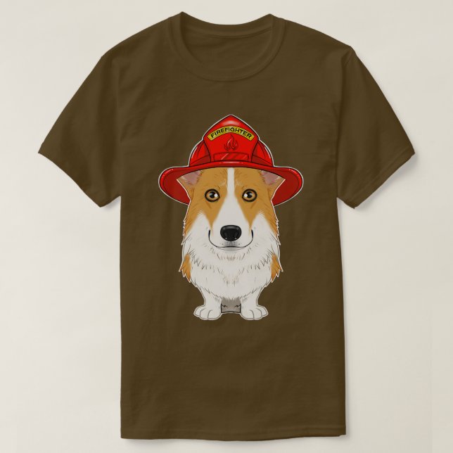 Camiseta Canine Handler I Fireman Dog I Firemoon C (Frente do Design)