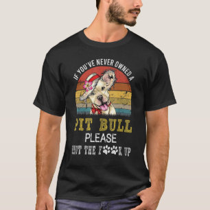Camiseta Canino de Pitbull Mulheres Meninas Salvamento de C