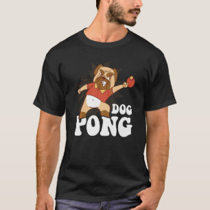 Camiseta Canino Pingpong Pong Ping Mesa da Tênis da da Can