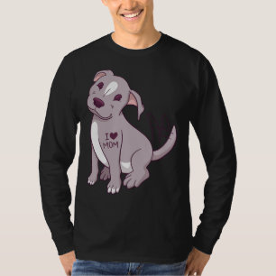 Camiseta Canino Pitbull Adorável Lover Pitbull Cão Pitbull