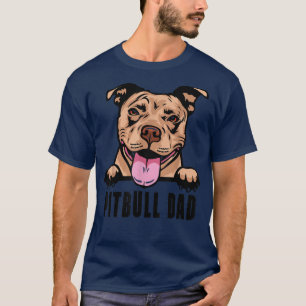 Camiseta Caninos 365 Pai Pitbull Dog Pai Pitbull Presente