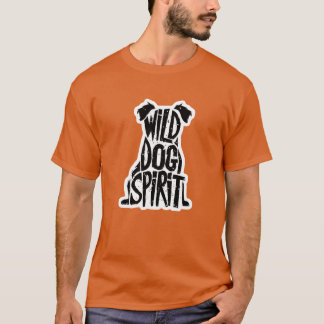 Camiseta Caninos Cães Selvagens Cães Espirituosos Cães Silh