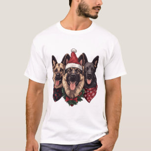 Camiseta Caninos de German shepherd de Natal