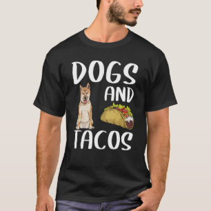 Camiseta Caninos E Tacos Shiba Inu Comida Mexicana