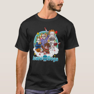Camiseta Caninos Horrores Filmes Engraçados Cães com Medo