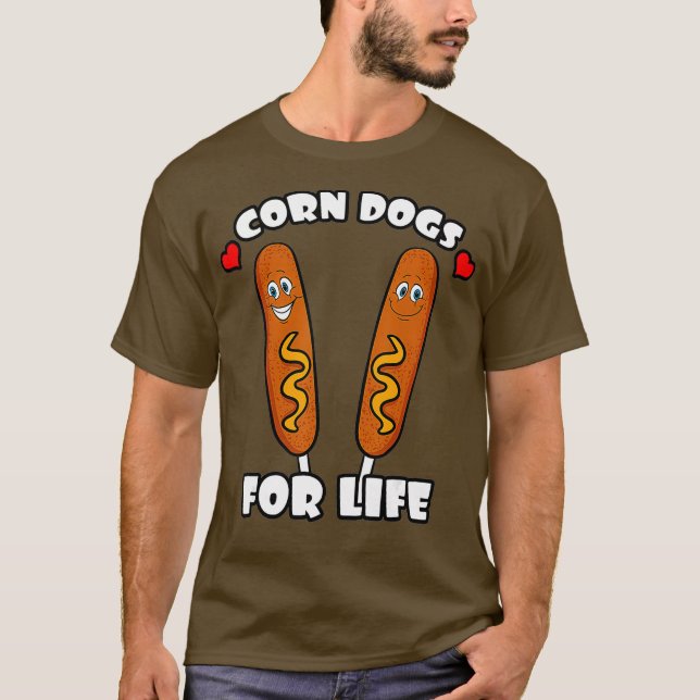 Camiseta Caninos Para Comida De Vida Cão Quente (Frente)
