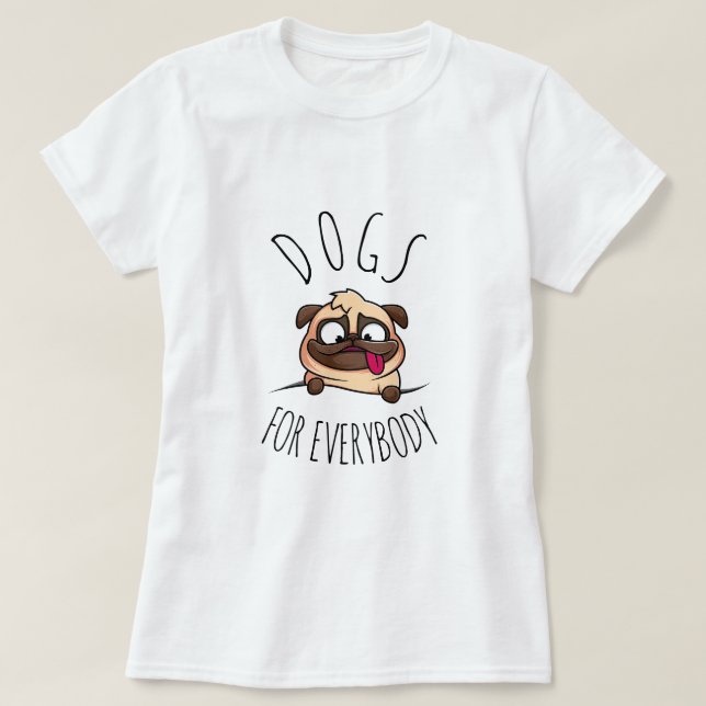 Camiseta Caninos para todos | Cachorro Engraçado (Frente do Design)
