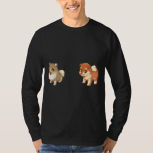 Camiseta Caninos Pomeranianos E Shiba Inu