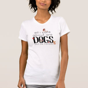Camiseta Caninos Só Me Preocupo Com Cães Abordagem De C