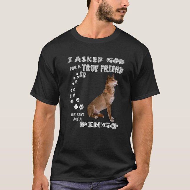 Camiseta Canis Lupus Dingo A Dizer Mãe, Dingo Pet Pai, (Frente)