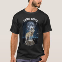 Canis Lupus Wolf Silhouette Wolves Retro Howling W