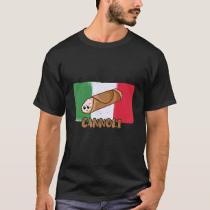 Camiseta Cannoli Ricotta Bandeira Italiana Sicília Itália P