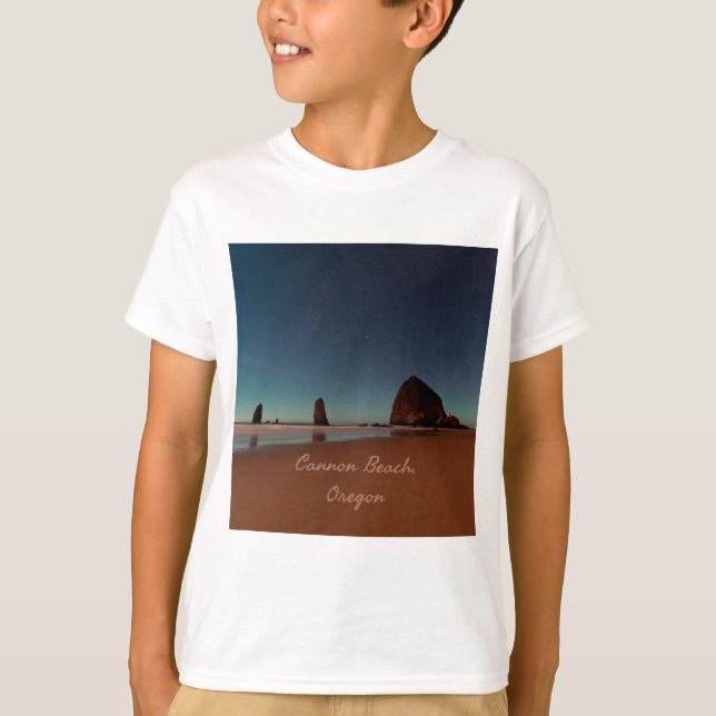 Camiseta Cannon Beach Oregon Haystack Rock (Frente)