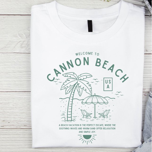 Camiseta Cannon Beach Oregon Vintage (Criador carregado)