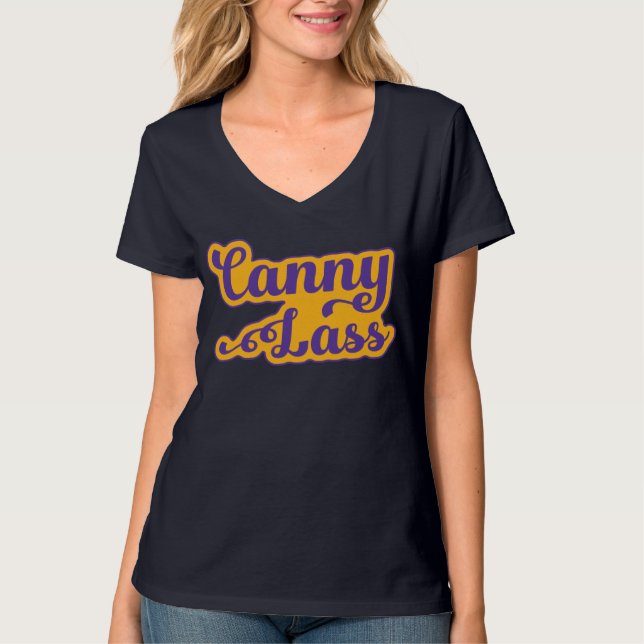 Camiseta Canny Lass, Geordie Slang T-Shirt, Newcastle (Frente)