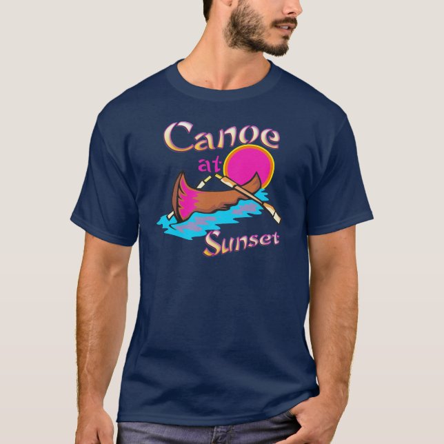 Camiseta Canoa de acampamento (Frente)
