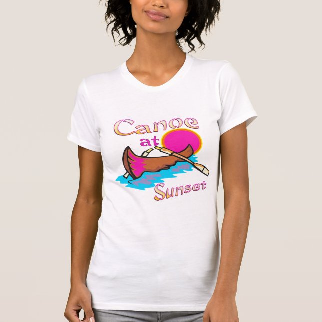 Camiseta Canoa de acampamento (Frente)