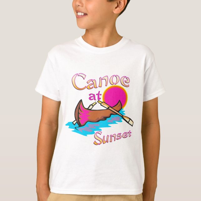 Camiseta Canoa de acampamento (Frente)