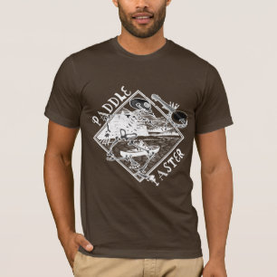 Camiseta Canoa de esqueleto mais rápida 2 da pá