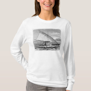 Camiseta Canoa dobro do Fijian da história de